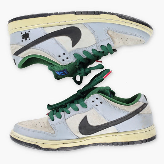 Vintage NIKE Dunk Low Zoom Air Pro Grey & Green Lace Up Sneaker (8)