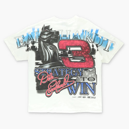 NASCAR Dale Earnhadt 'Makin Moves' All Over Chess CHASE T-Shirt (L-XL) Vintage Sole Melbourne