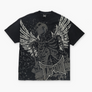 TAPOUT Y2K Winged Skeleton Wrestling Graphic T-Shirt (XL)