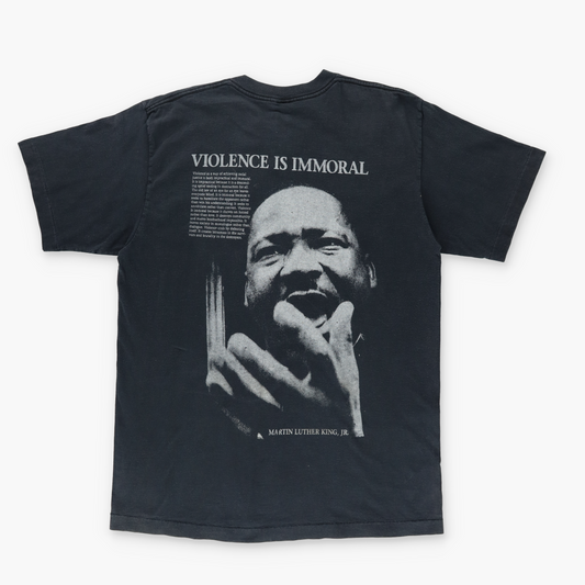 Vintage 90's Martin Luther King JR "Violence is Immoral" USA Made Tee (XL)