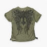 AFFLICTION Embellished Cross Wing Print Laced YK2 Tee (Women's M)