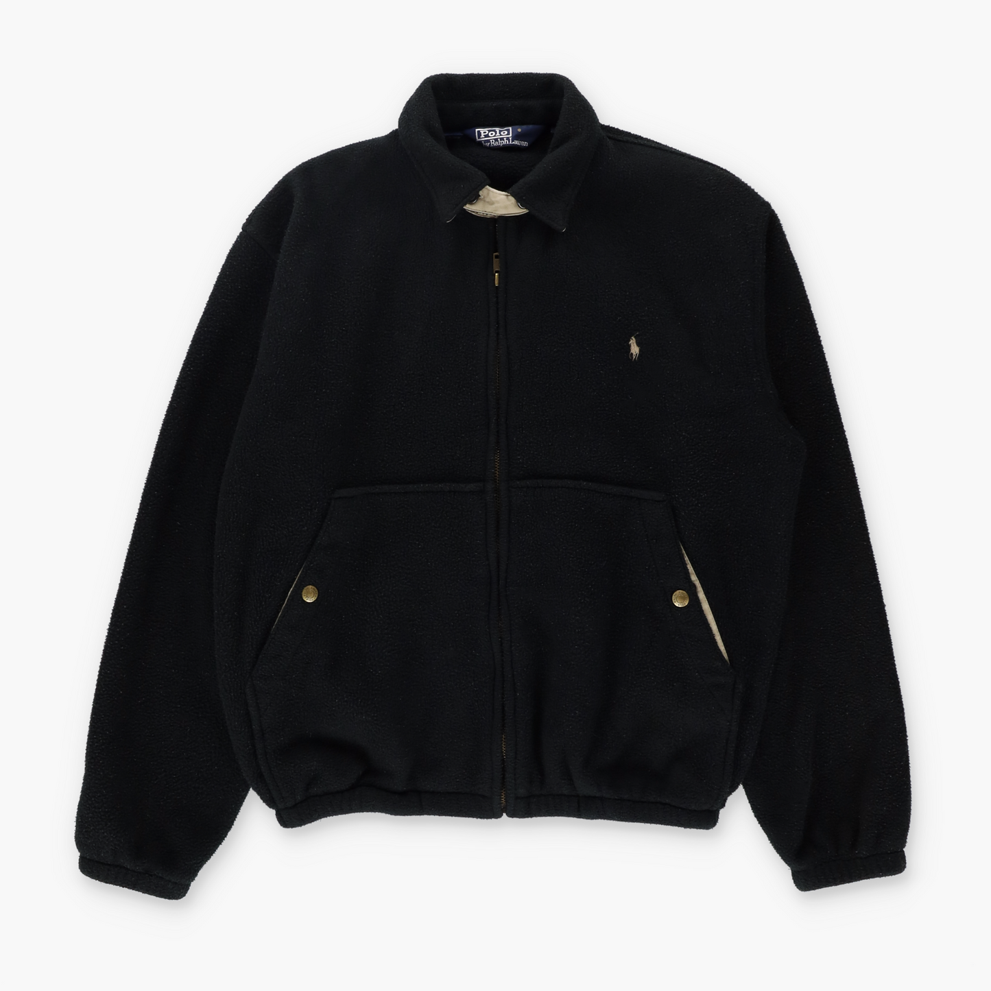 RALPH LAUREN POLO Black Fleece 'Bi-Swing' Harrington Jacket USA Made (M)
