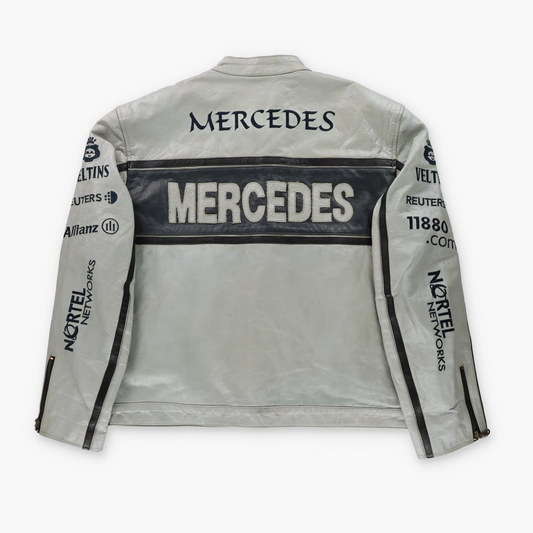 Mercedes 90s Leather TOPGEAR Racing Jacket (3XL-4XL)