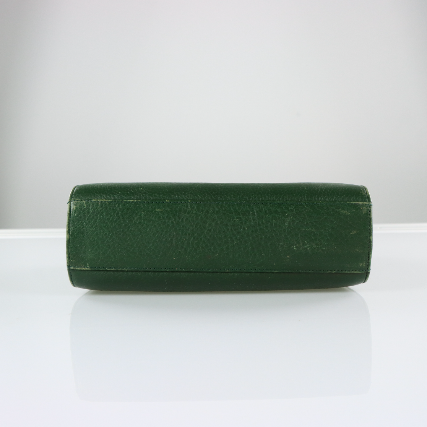 PAOLO GUCCI Green Leather Tassel Crossbody Bag