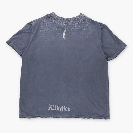 Vintage AFFLICTION Y2K Distressed USA Made T-Shirt *Aubs Vintage Sole Melbourne