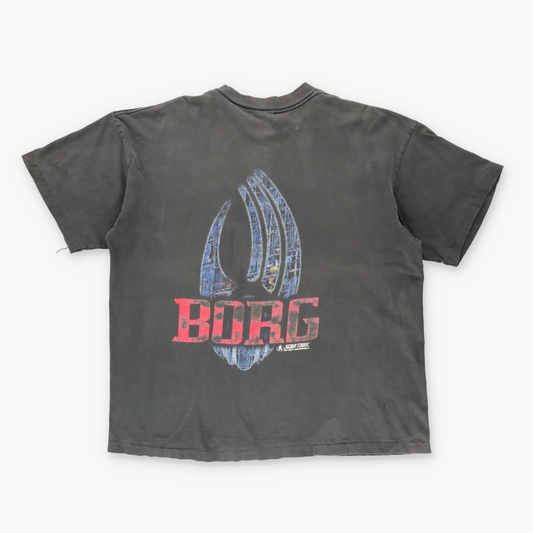 1996 STAR TREK 'Borg' Single Stitch Grey Tee (XL)