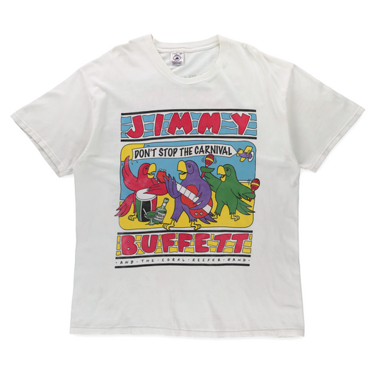 Jimmy Buffett And The Coral Reefer Band '98 Tour "Don't Stop The Carnival" Tropical Tee (XL)