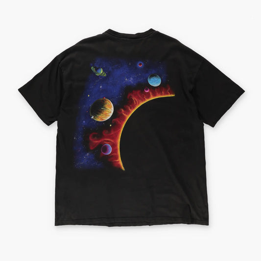 Dynamic Solar System 1990 Planets Double Sided T-Shirt (XL) Vintage Sole Melbourne