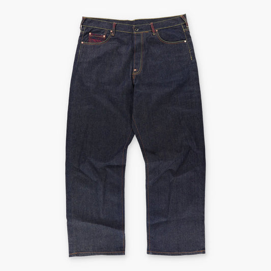 Vintage RMC RED MONKEY "Let It Bee!" Lot 1002 Embroidered Y2K Jeans (40)