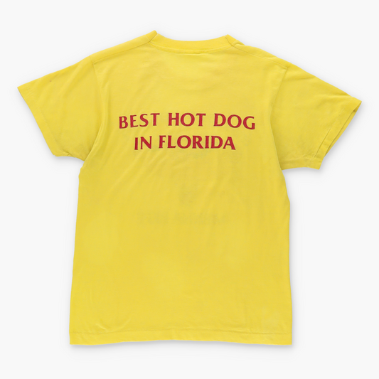 Vintage 'Hot Dog Lover' Vienna Beef Single Stitch Yellow T-Shirt (S) Vintage Sole Melbourne