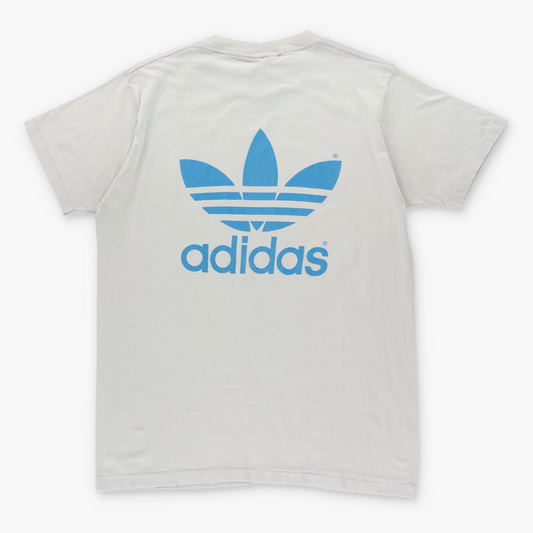 Vintage ADIDAS Trefoil Logo Front Back Single Stitch 50/50 T-Shirt (M-L) Vintage Sole Melbourne