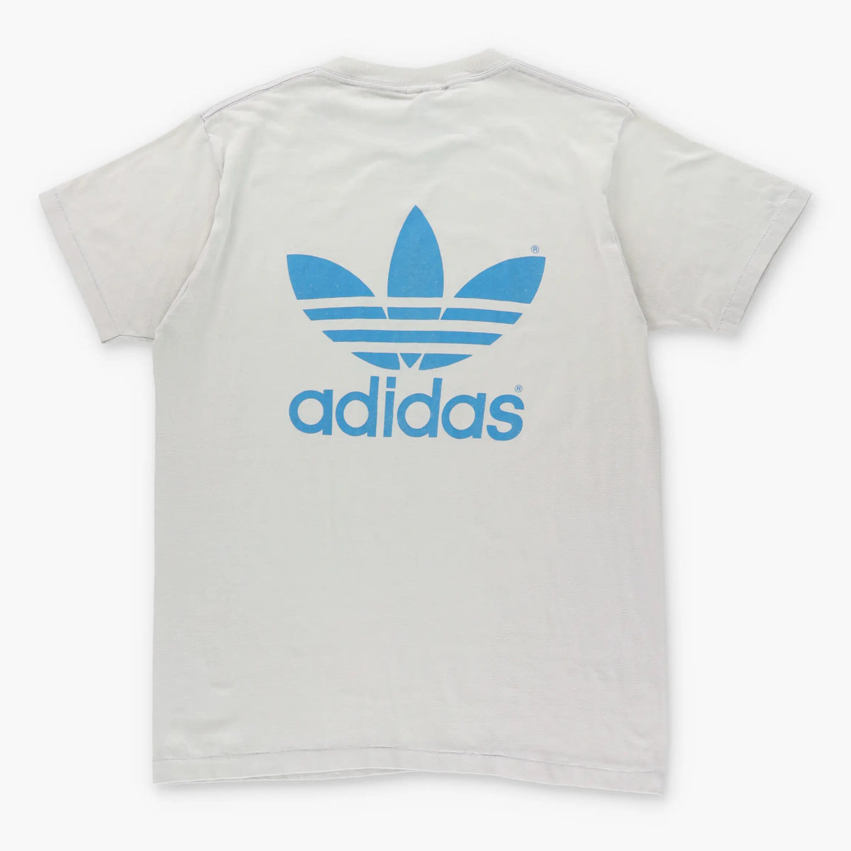 Vintage ADIDAS Trefoil Logo Front Back Single Stitch 50/50 T-Shirt (M-L) Vintage Sole Melbourne