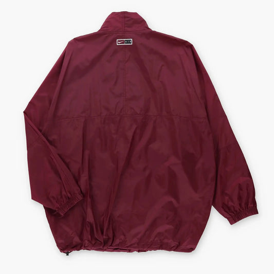 NIKE AIR Maroon 1/4 Zip Embroidered Centre Swoosh Logo Windbreaker Sweatshirt (XL) Vintage Sole Melbourne