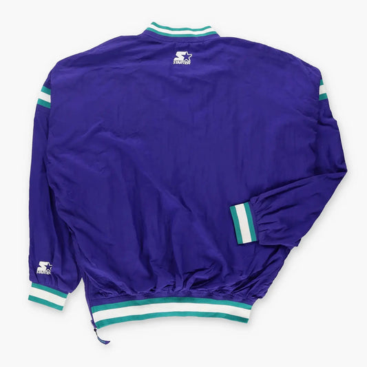 STARTER Embroidered Super Bowl NFL 1997 Korean Made Purple Windbreaker Sweatshirt (XL) Vintage Sole Melbourne