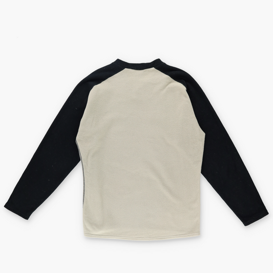 PATAGONIA 'Capilene' USA Made Black & Tan Fleece Sweatshirt (M)