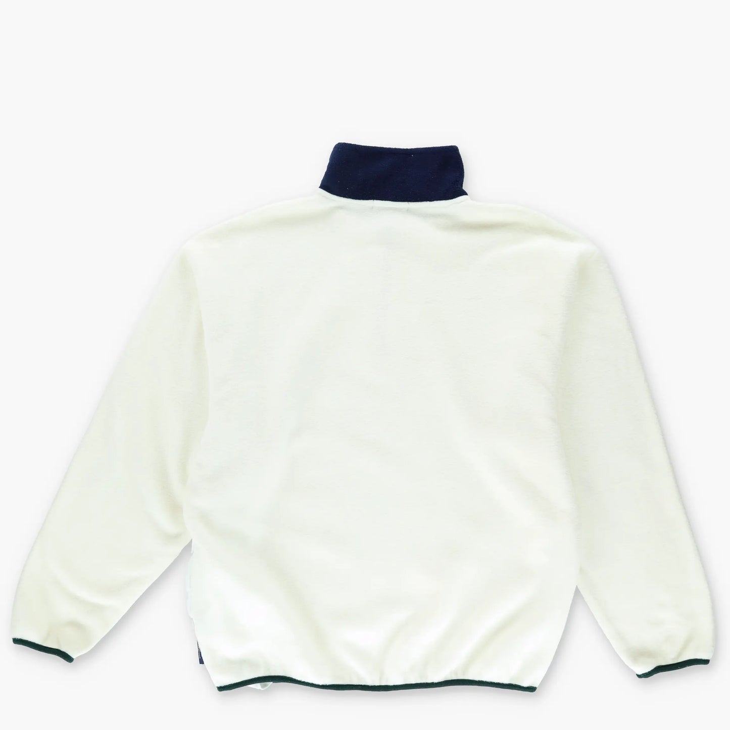 NAUTICA White & Navy USA Made 1/4 Zip Fleece Sweatshirt (XL) Vintage Sole Melbourne