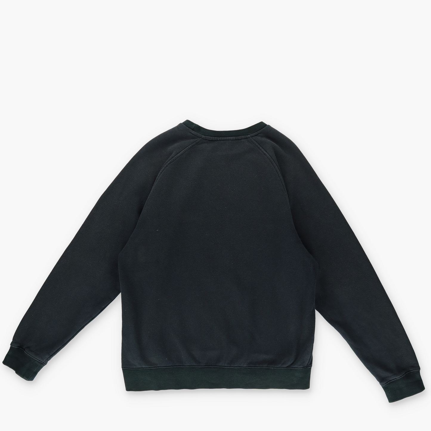 NIKE 90s Embroidered Swoosh Black Crewneck Sweatshirt (S-M)