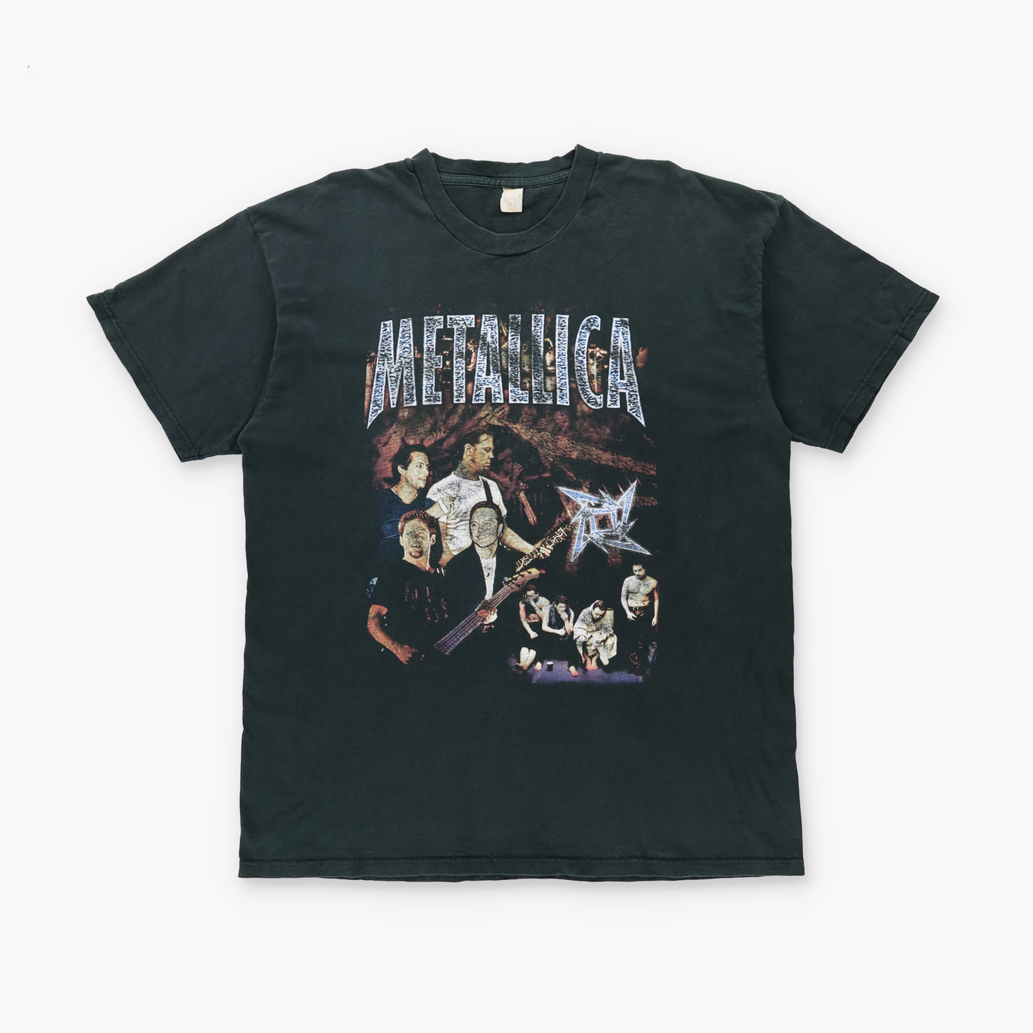 Metallica "Reload" Tour Double Sided FRUIT OF THE LOOM Black T-Shirt (XL)