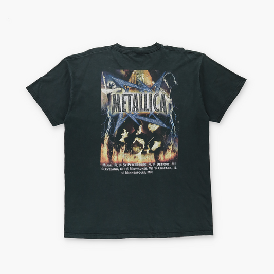 Metallica "Reload" Tour Double Sided FRUIT OF THE LOOM Black T-Shirt (XL)