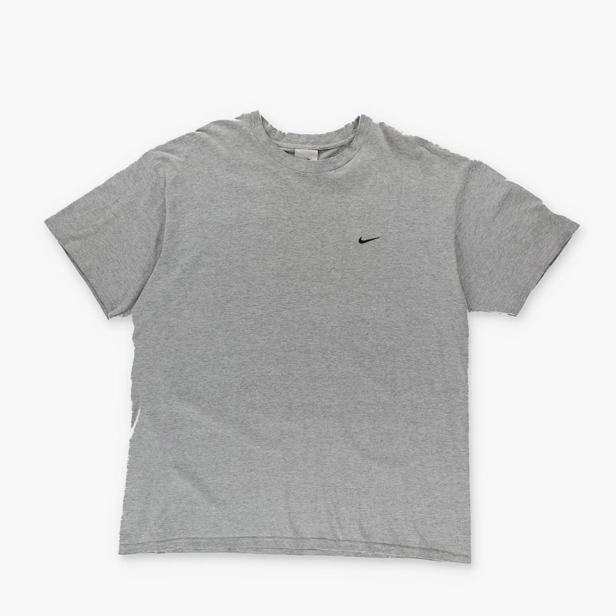 NIKE Grey & Black Small Embroidered Swoosh T-Shirt (XL) Vintage Sole Melbourne