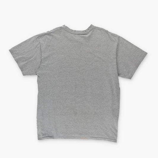 NIKE Grey & Black Small Embroidered Swoosh T-Shirt (XL) Vintage Sole Melbourne