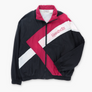 REEBOK Red Black & White Embroidered Windbreaker (XL)