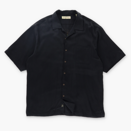 TOMMY BAHAMA Paradise Tiki Girls Embroidered Silk Shirt (L)