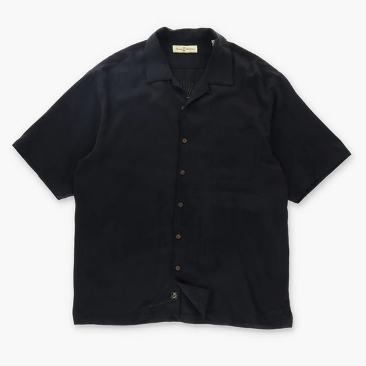 TOMMY BAHAMA Paradise Tiki Girls Embroidered Silk Shirt (L) Vintage Sole Melbourne