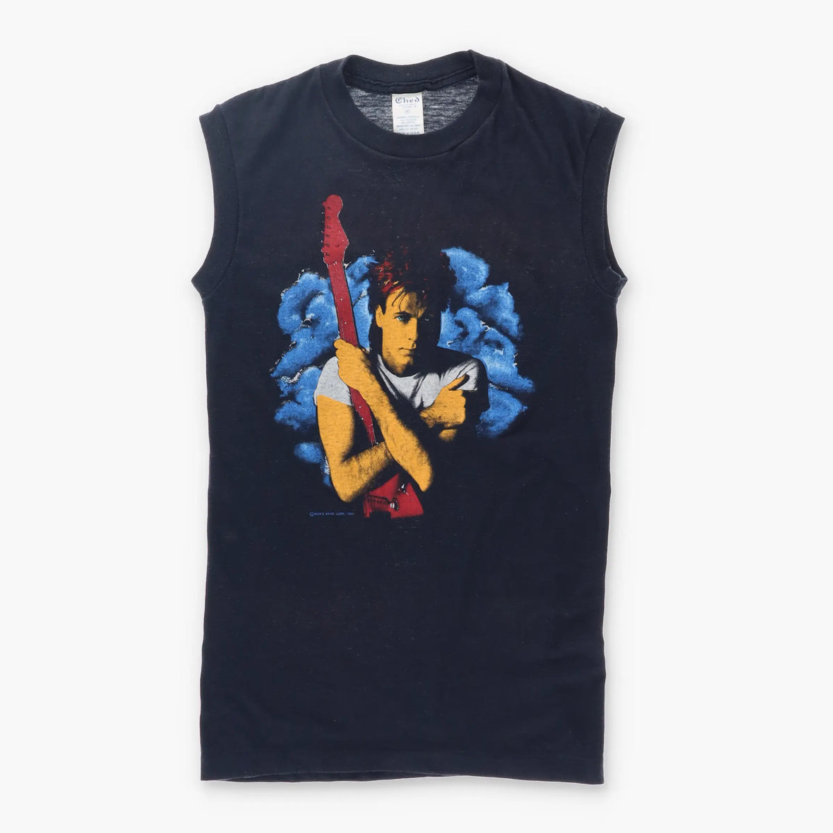 1984 Vintage Rick Springfield Music Tank 50/50 USA Made T-Shirt (S) Vintage Sole Melbourne