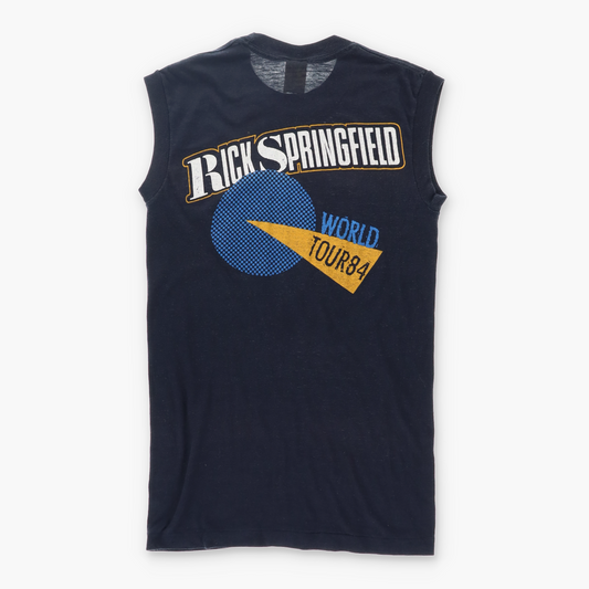 1984 Vintage Rick Springfield Music Tank 50/50 USA Made T-Shirt (S)
