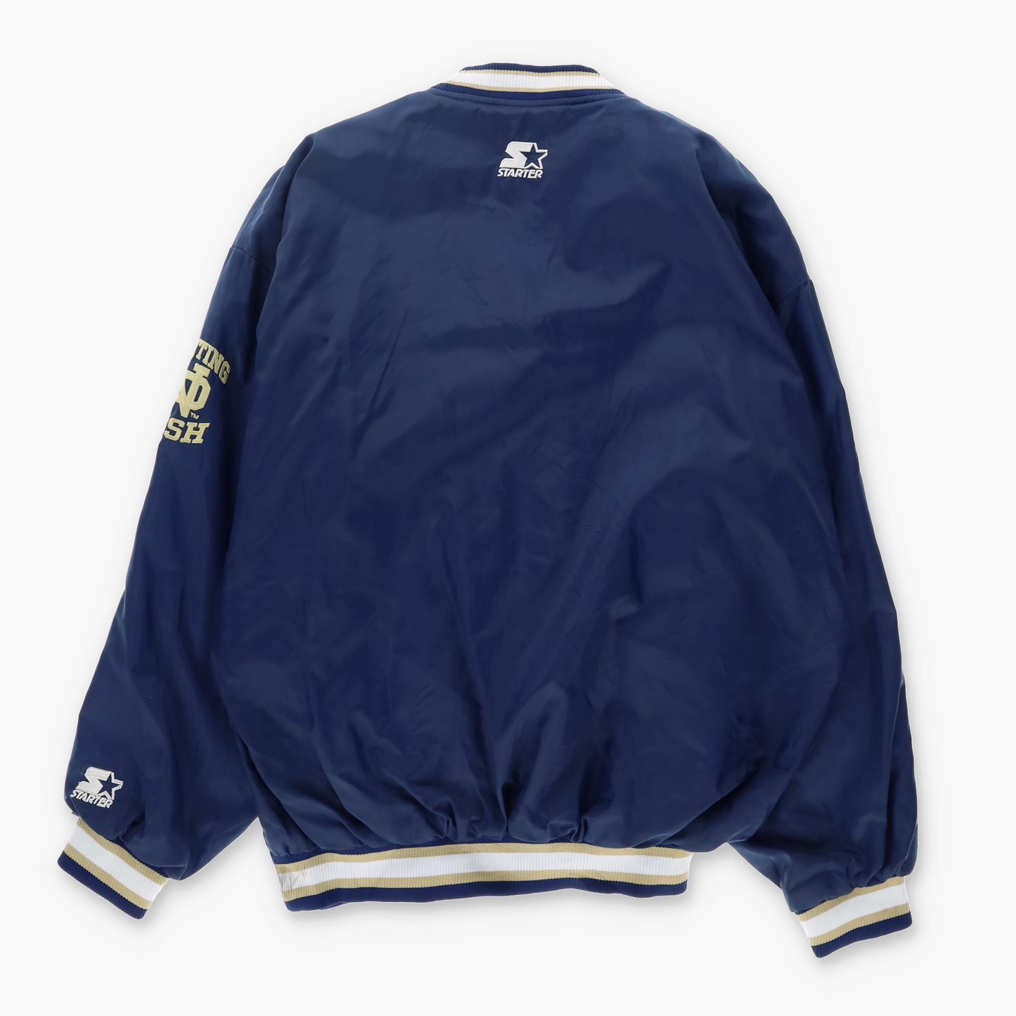STARTER Notre Dame Embroidered Korean Made Windbreaker (L)
