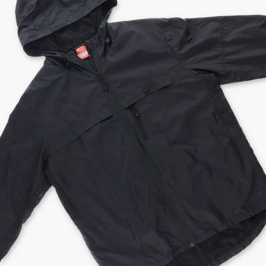 NIKE Embroidered Swoosh Black Hooded Light Windbreaker Jacket (XL) Vintage Sole Melbourne