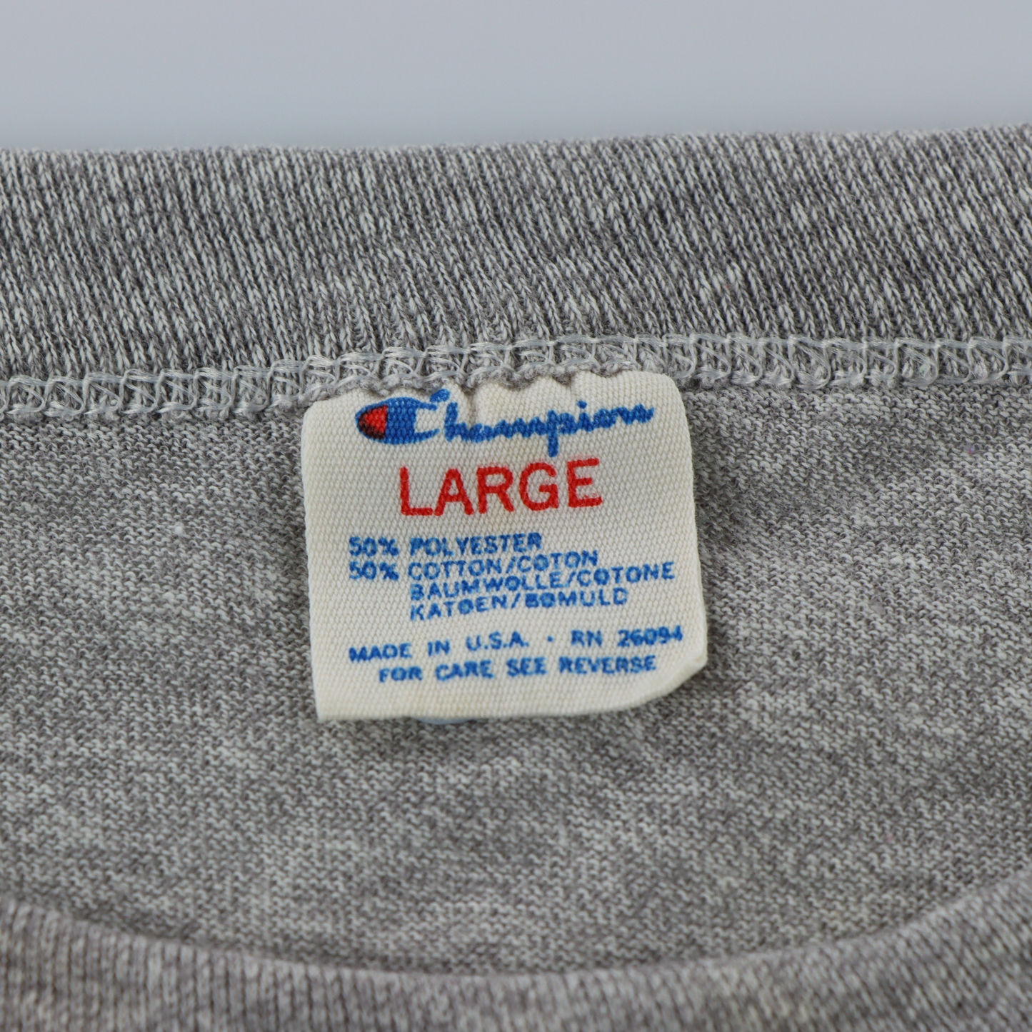 CHAMPION New York Yankees Single Stitch USA Made Heather Grey (M-L)
