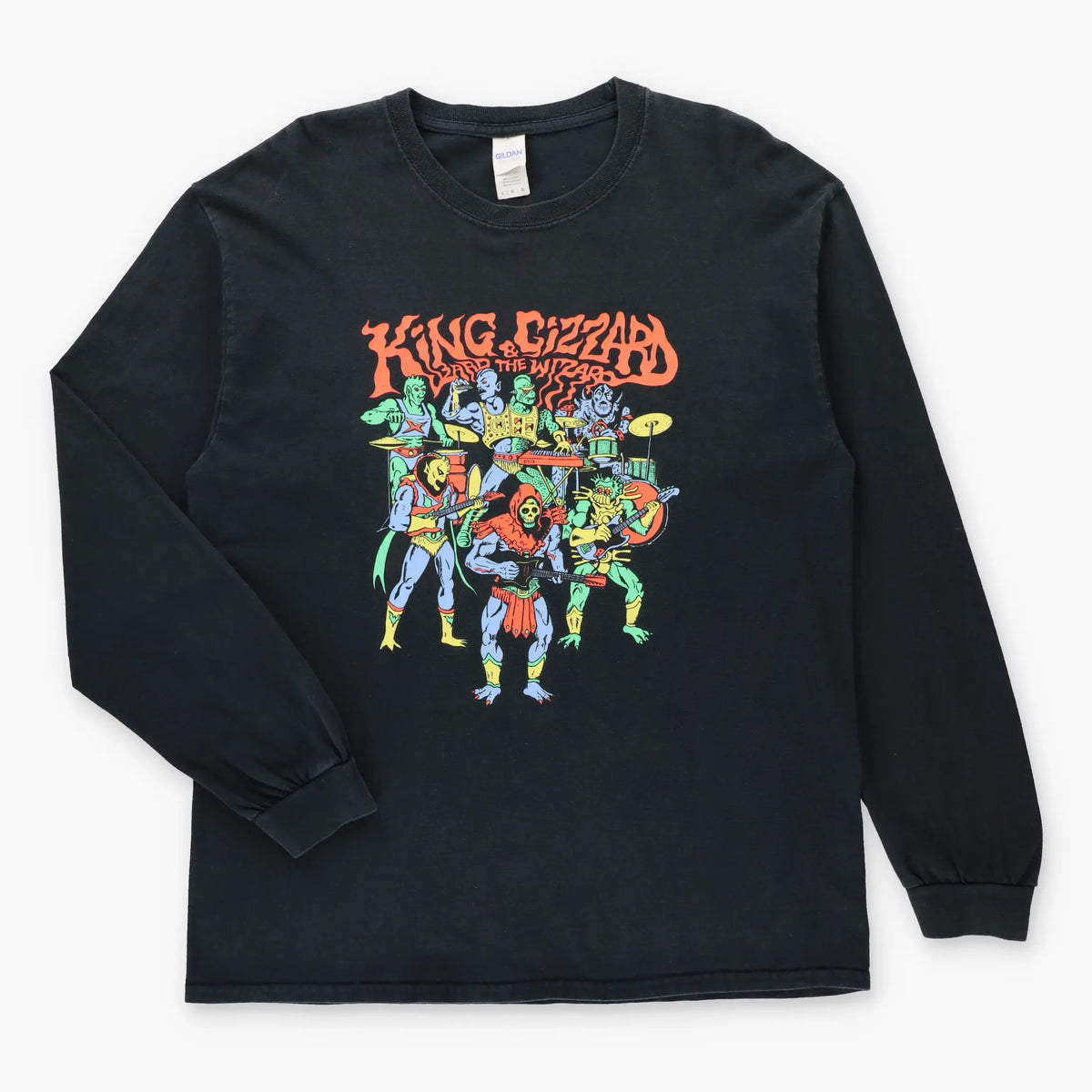 Vintage KING GIZZARD & THE LIZARD WIZARD Australian Rock Band Black Long Sleeve Tee (L)