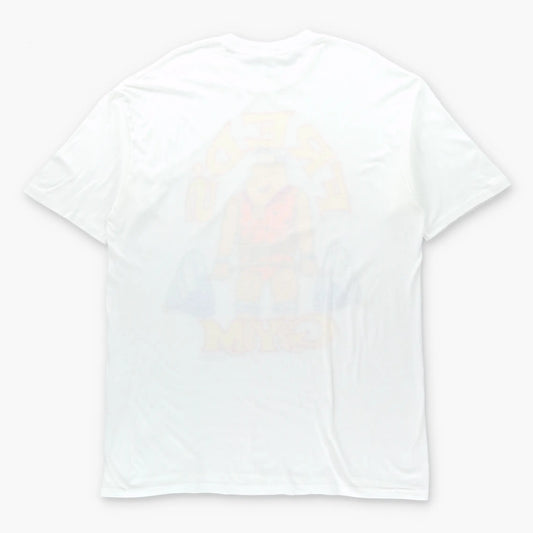 Vintage 1990 THE FLINTSTONES "Fred's Gym" White USA Made T-Shirt (XL TALL)