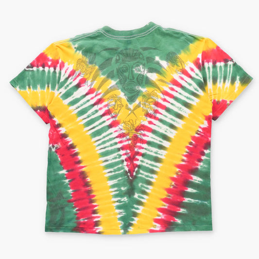 Vintage 90s LIQUID BLUE Africa Tie-Dye USA Made Single Stitch T-Shirt (XL)