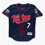 MAJESTIC Minnesota Twins MLB Joe Mauer 2010 Navy Baseball Jersey (L)