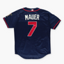 MAJESTIC Minnesota Twins MLB Joe Mauer 2010 Navy Baseball Jersey (L)