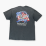 "Way Of Life Live To Ride" Grey Motorcycle Single Stitch Graphic Tee (L-XL)