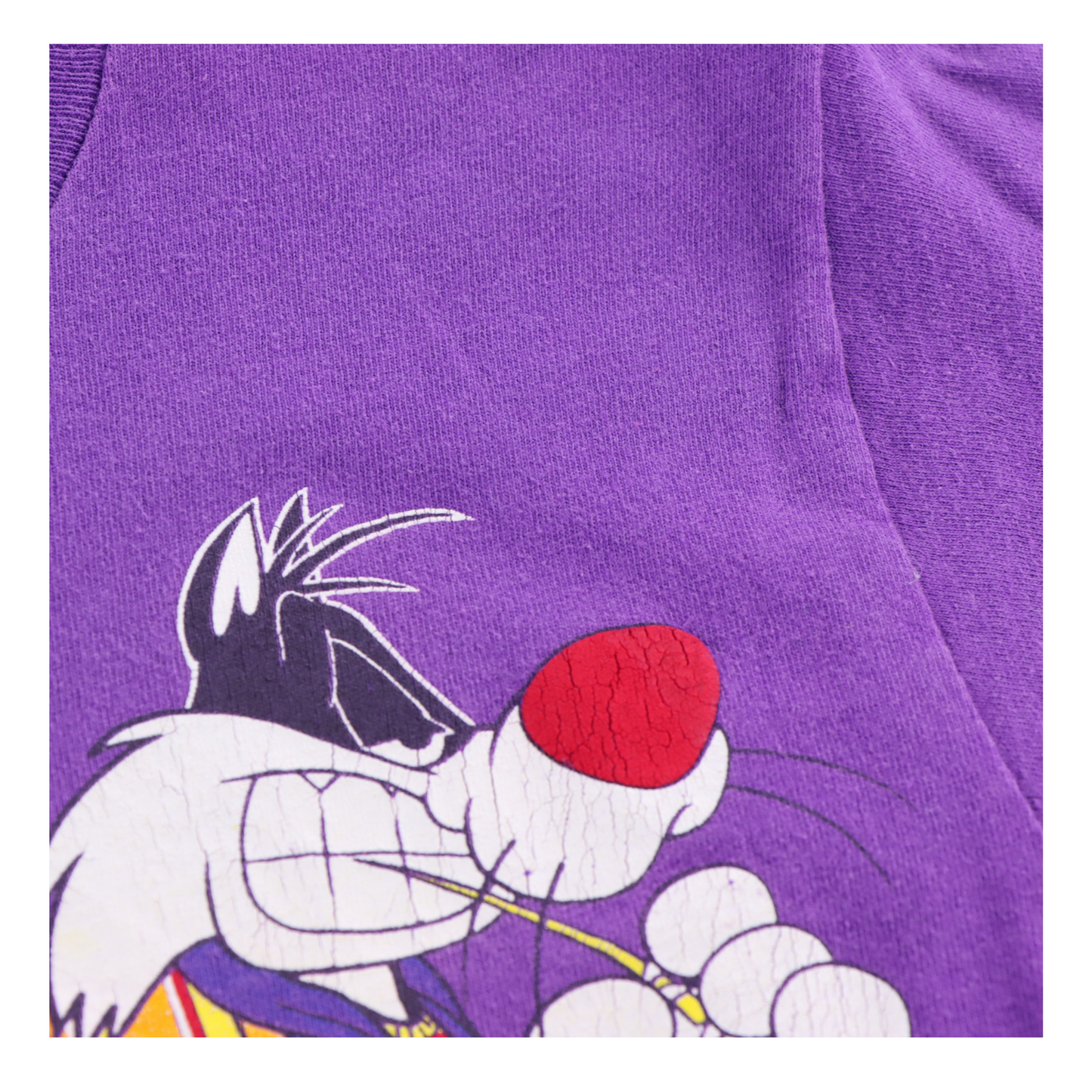 1993 LOONEY TUNES Sylvester & Tweety Purple USA Made Tee (S)