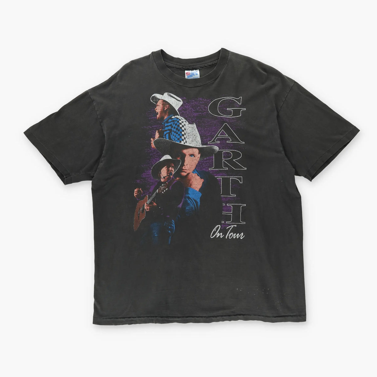 90s GARTH BROOKES Graphic USA Made Tour Band Tee (L-XL) Vintage Sole Melbourne