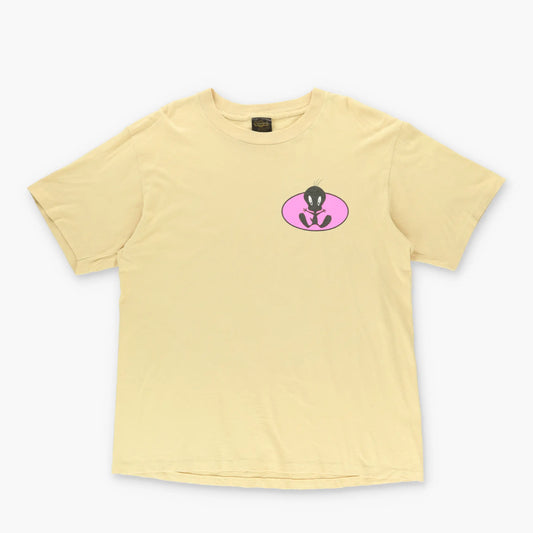 1995 LOONEY TUNES Yellow Tweety Single Stitch Cartoon Tee (XL) Vintage Sole Melbourne