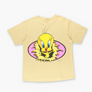 1995 LOONEY TUNES Yellow Tweety Single Stitch Cartoon Tee (XL)