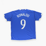 NIKE Brasil Ronaldo Blue & White Embroidered Soccer Jersey (XL)