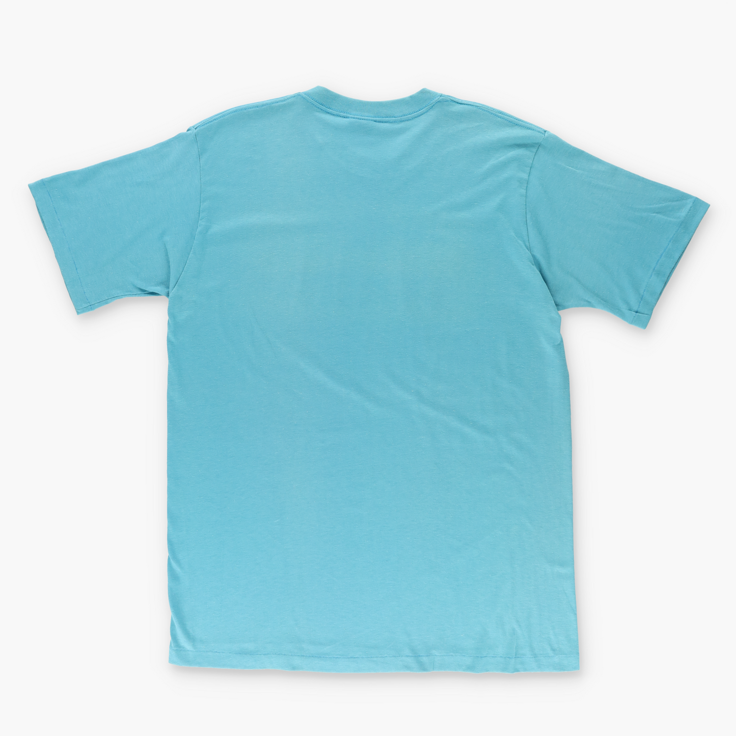 ADIDAS Blue Spell Out Logo Single Stitch T-Shirt (L-XL)