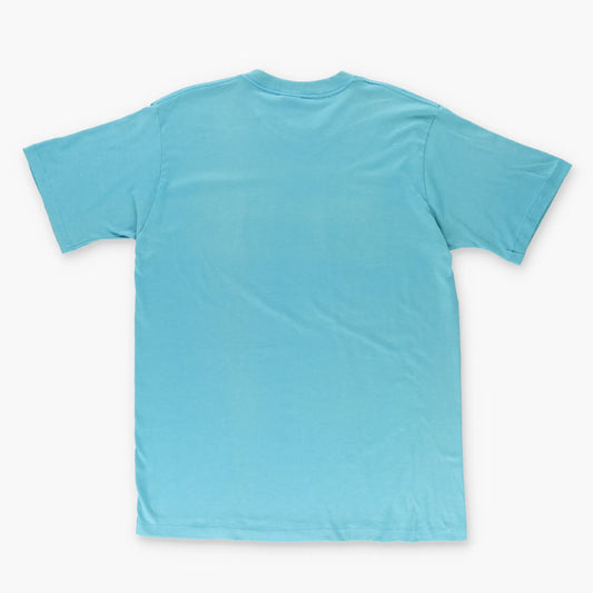 ADIDAS Blue Spell Out Logo Single Stitch T-Shirt (L-XL) Vintage Sole Melbourne