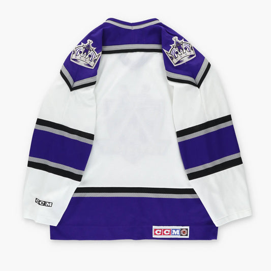 Vintage NHL Los Angeles Kings 'Coat of Arms' CCM Hockey Jersey Canada Made (M)