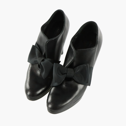 RALPH LAUREN Purple Label Platform Bow Bootie Heels (9.5)