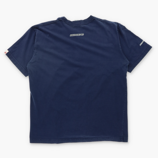 BILLABONG Surf Wear Navy Front & Back Logo Tee (M)