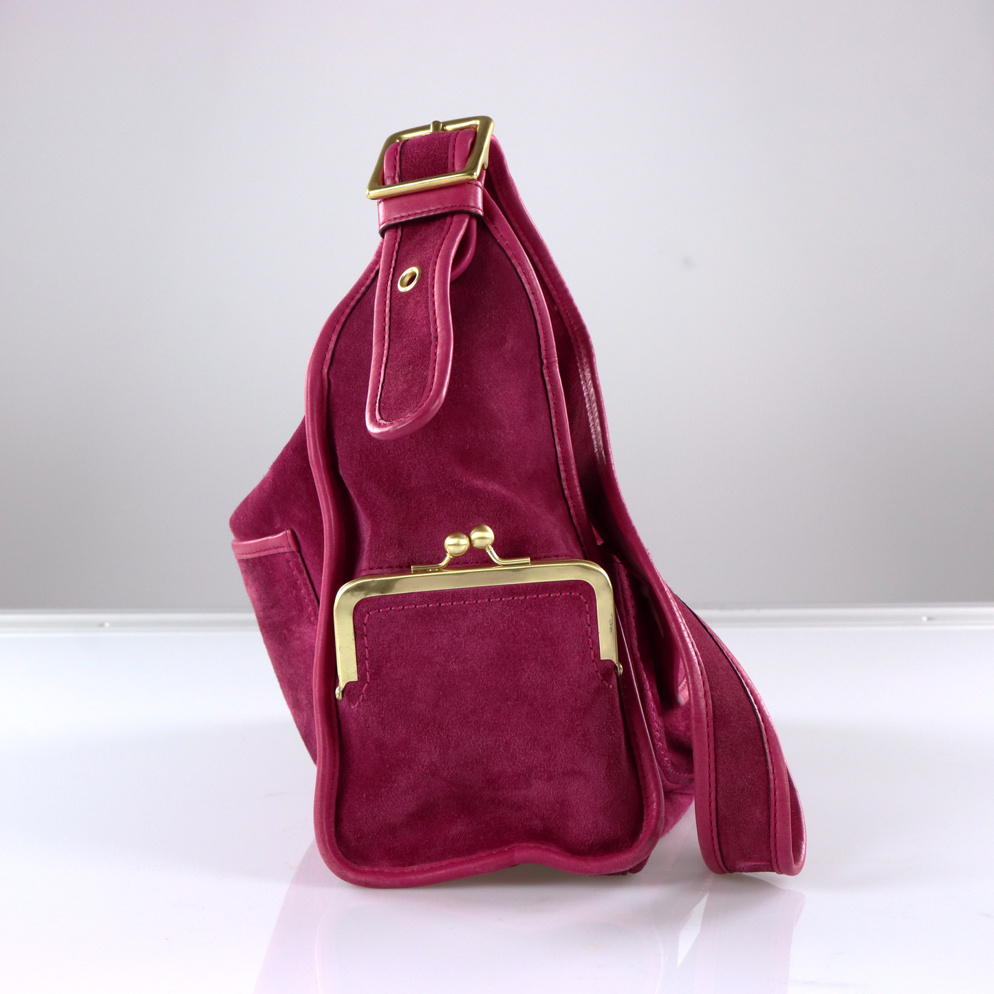 COACH 'Bleecker Street Haversack' 12797 Pink Suede Limited Archive Bag